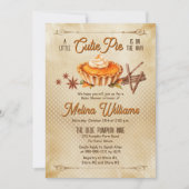 Land Rustikal eine kleine Süsse Pie Baby Dusche Einladung (Vorderseite)