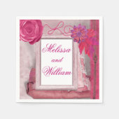 Land Rustikal Schöne Lila Serviette (Vorderseite)