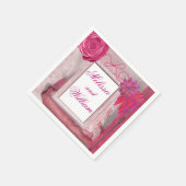 Land Rustikal Schöne Lila Serviette (Ecke)