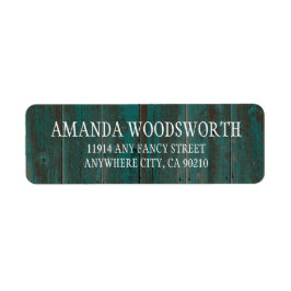 Land Rustikal türkisfarbenes Stallholz Hochzeitste