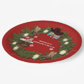 Land rustikal, Western Jar Lights Cowboy Boots Pappteller (Schrägansicht)