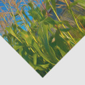 Land Rustikale alte Barn Blue Green Farm Seidenpapier (Ausschnitt)