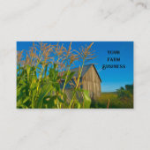 Land Rustikale alte Barn Blue Green Farm Visitenkarte (Vorderseite)