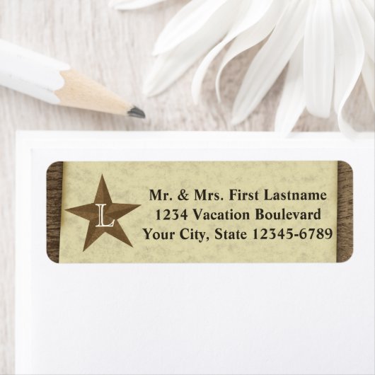 Land Rustikale Antisternmonogramm (Insitu)