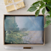 Land Rustikale Barblauer Himmel Sonnenstrahlen Seidenpapier (Geschenk)