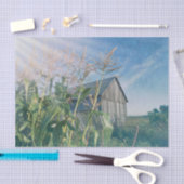 Land Rustikale Barblauer Himmel Sonnenstrahlen Seidenpapier (Handwerk)