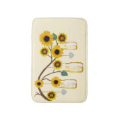 Land Rustikale Gelbe Mason Jars Bath Mat Badematte (Vorderseite Vertikal)