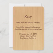 Land Rustikale Gelbe Mason Jars Bridesmaid Card Einladung (Rückseite)