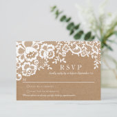 Land Rustikale Hochzeit RSVP Karte (Stehend Vorderseite)