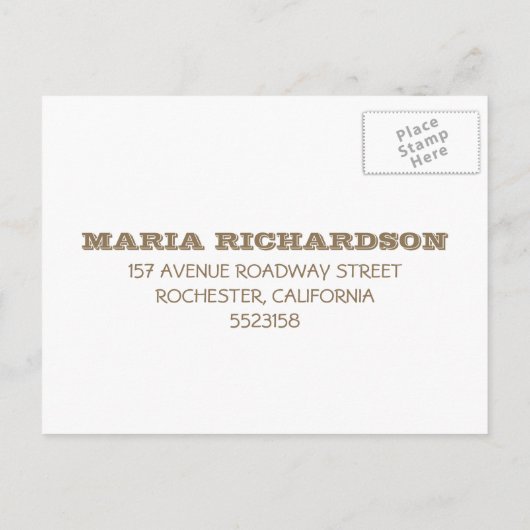 Land rustikale Hochzeit RSVP Postkarten (Rückseite)