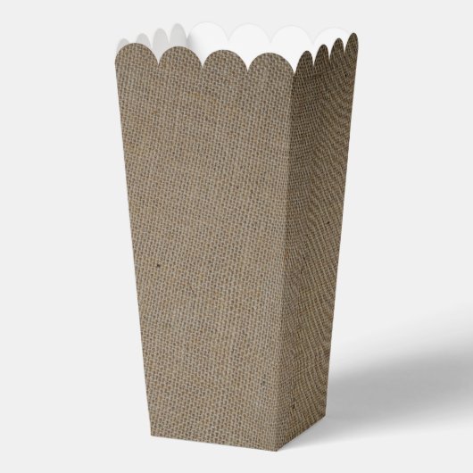 Land Rustikale Hufeisen auf Burlap-Hochzeit Geschenkschachtel (Rückseite)