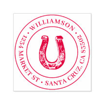 Land Rustikale Hufeisen Rücksendeadresse