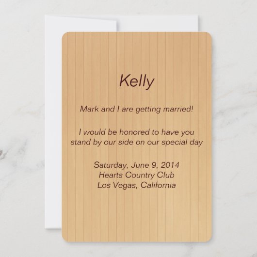 Land Rustikale Lila Mason Jars Bridesmaid Card Einladung (Rückseite)