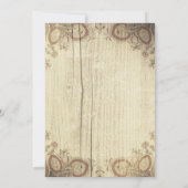 Land rustikale Mason Glas Hochzeit Einladungen (Rückseite)