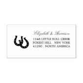 Land Rustikale Rücksendeadresse Permastempel