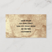 Land Rustikale Sepia Barn Vintage Textur Visitenkarte (Rückseite)