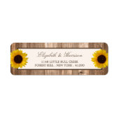 Land Rustikale Sonnenblumen & Braun-Holz Hochzeit (Vorne)