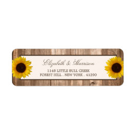 Land Rustikale Sonnenblumen & Braun-Holz Hochzeit
