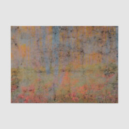 Land Rustikale Vintag Orange Blue Textur Seidenpapier