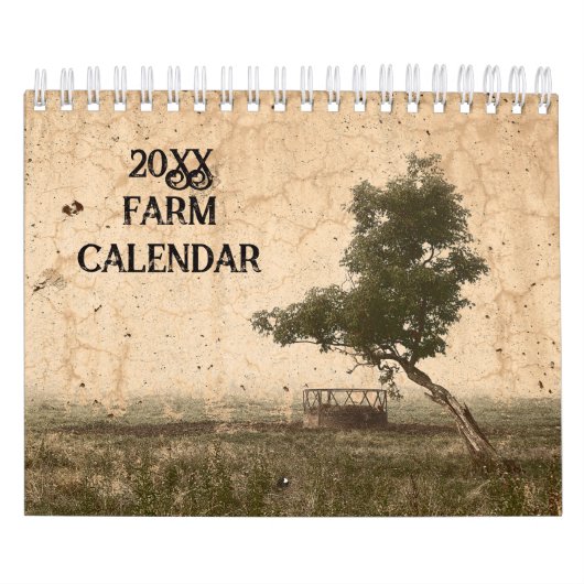 Land Rustikale Vintage Kunst Kalender 2024 (Titelbild)