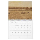 Land Rustikale Vintage Kunst Kalender 2024 (Feb 2027)