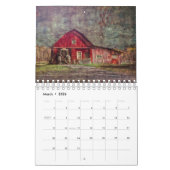 Land Rustikale Vintage Kunst Kalender 2024 (Mär 2026)