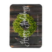 Land Rustikale Wälder glückliche Ferien Gruß Magnet (Vertikal)