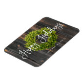 Land Rustikale Wälder glückliche Ferien Gruß Magnet (Linke Seite)