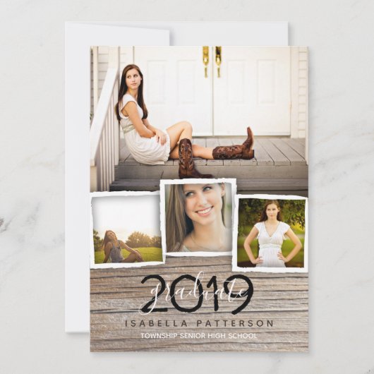 Land Rustikaler Abschluss Einladung (Vorderseite)