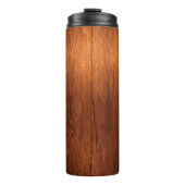 Land-rustikaler hölzerner Blick Thermosbecher (Vorderseite)