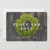 Land Rustikaler Kranz Botanischer Wald Weihnachten (Vorderseite)