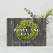 Land Rustikaler Kranz Botanischer Wald Weihnachten (Stehend Vorderseite)