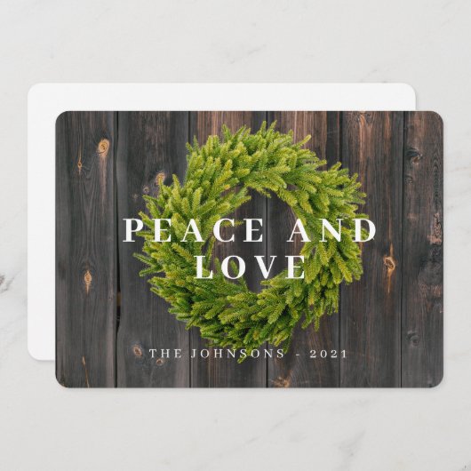 Land Rustikaler Kranz Botanischer Wald Weihnachten (Vorne/Hinten)