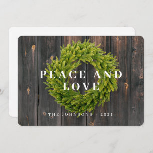 Land Rustikaler Kranz Botanischer Wald Weihnachten