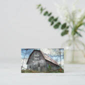 Land Rustikaler landwirtschaftlicher Stall Visitenkarte (Stehend Vorderseite)