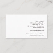 Land Rustikaler Wald Visitenkarte (Rückseite)