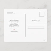 Land Rustikaler Wald Wreath frohe Weihnachten (Rückseite)