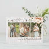 Land Rustikales Foto Save the Date Hochzeitskarten Einladung (Stehend Vorderseite)