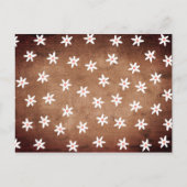 Land Rustikales Holz Blumengarten Brautparty Ankündigungspostkarte (Rückseite)