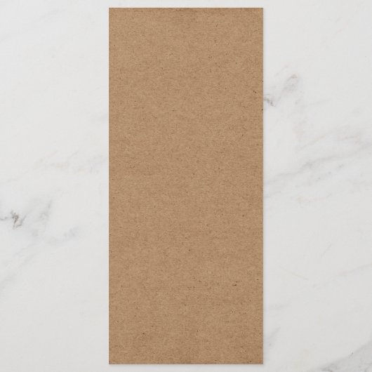 Land-rustikales Spitze-Hochzeits-Hochzeits-Menü Menükarte (Rückseite)