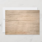 Land-rustikales Stiefel-und Einladung (Rückseite)