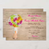 Land-rustikales Stiefel-und Einladung (Vorne/Hinten)