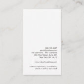 Land Rustikales türkisfarbenes Holz Visitenkarte (Rückseite)