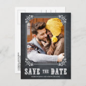 LAND RUSTIKKARTE SAVE THE DATE POSTCARD ANKÜNDIGUNGSPOSTKARTE (Vorne/Hinten)