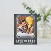 LAND RUSTIKKARTE SAVE THE DATE POSTCARD ANKÜNDIGUNGSPOSTKARTE (Stehend Vorderseite)