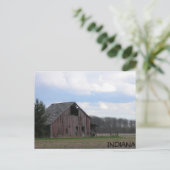 Land-Scheune Postkarte (Stehend Vorderseite)