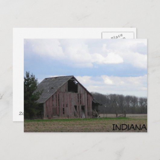 Land-Scheune Postkarte (Vorne/Hinten)