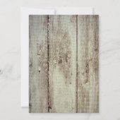 Land-Scheunen-hölzerne Einladung (Rückseite)