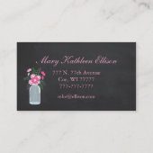 Land-schicke Tafel-Kranz-Visitenkarte Visitenkarte (Rückseite)