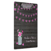 Land-schickes Licht reiht Event-Planer auf Klemmbrett (Rechts)